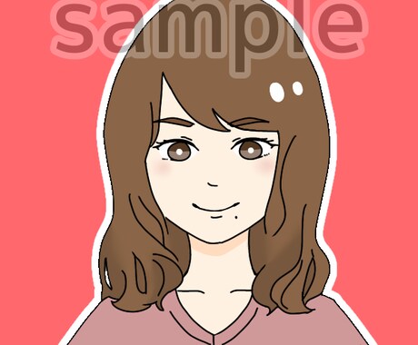 あなた似のアニメ風イラストアイコン描きます 「あなた」だとわかるアイコンを作りませんか？ イメージ1