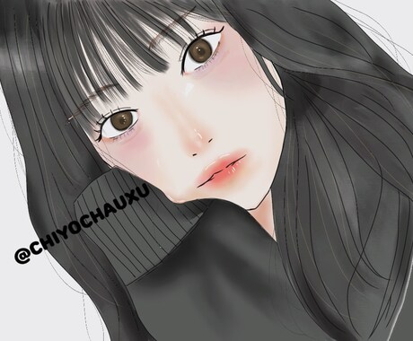 似顔絵風アイコン描きます イメージ1