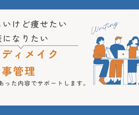 あなたの筋トレメニュー・食事管理をサポートます 不安な人も相談からゆっくりとやりしょう！ イメージ1