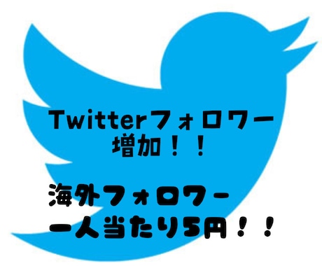 Twitter★フォロワー+300人増加します 安心の保証付☆＋300人 1500円☆でご提供中！！ イメージ1