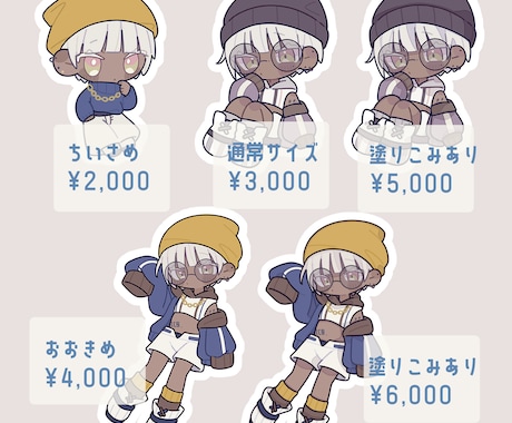 ミニキャラ（2.5〜3頭身）描きます かわいいイラストが得意です。キャラデザもお任せください！ イメージ2