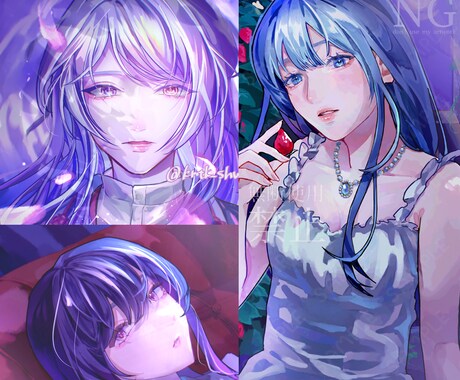 レイヤー分け対応！MV映えする1枚絵描きます 印象に残るMVビジュアルを制作します イメージ2