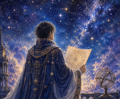 彼の基本のホロスコープを作成します 彼の思考と行動の源泉を星の配置で読み解きます イメージ1
