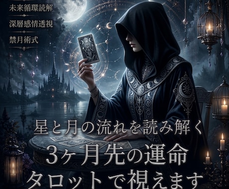 月相タロットで3ヶ月先を視ます 【月相タロット】深層感情に浮かぶ3ヶ月後の導き イメージ1