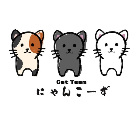超ゆるくて可愛い手書き風のイラストロゴ作ります イメージ1