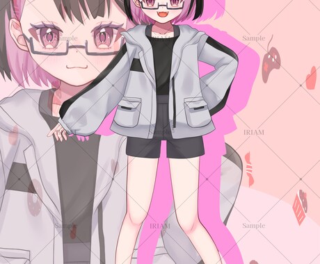 IRIAM対応◎オリジナルキャラクター制作します 12月末まで配信者さん応援キャンペーン！！ イメージ2