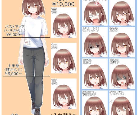 TRPG、動画用立ち絵など描きます TRPGや動画、puppet3などに！ イメージ2