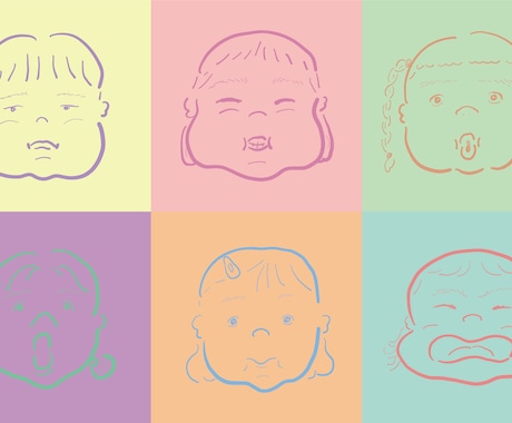 シンプルでゆるい手描き似顔絵をお届けします イメージ1