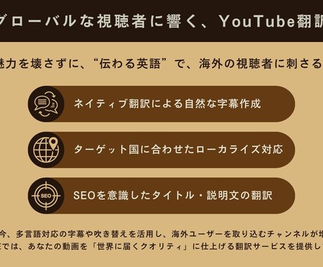 YouTube動画を英語音声に翻訳します ナレーション付きで海外向けに発信できます イメージ2
