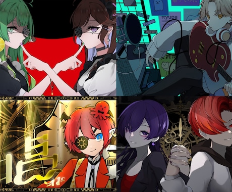 イラスト込みで歌ってみたなどのMVを制作いたします 完全オリジナル動画などご希望に沿って対応可能です！ イメージ2
