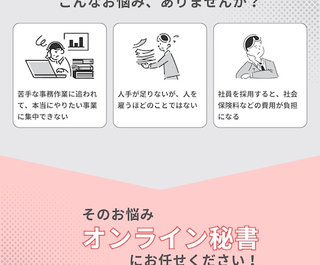 オンライン秘書があなたの事務を代行します 事務歴16年以上。オンライン秘書が事務作業をしっかりサポート イメージ2