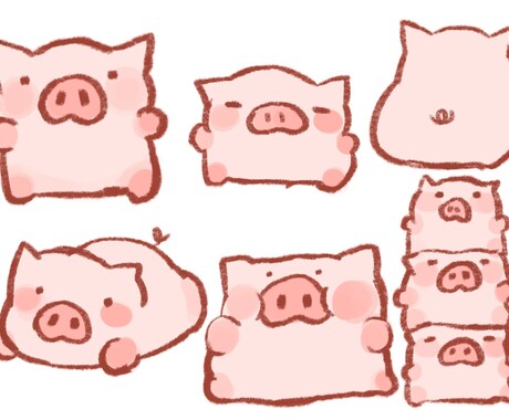 ゆるかわな動物アイコンの制作します 癒しのゆるかわアイコンいかがでしょうか イメージ2