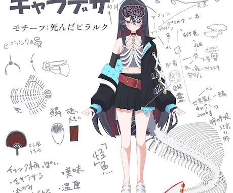 新人Vtuber必見！Vtuber制作します キャラクターデザインからモデリングまで一括で制作します イメージ2