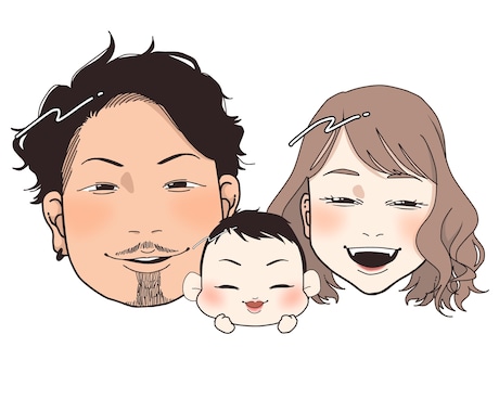 大切な記念日に！似顔絵イラスト作成します お祝いする気持ちをイラストにします✨ イメージ2