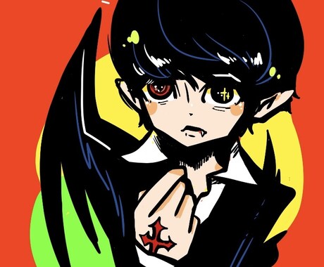一枚絵イラスト、似顔絵、キャラ化描きます 簡単なデジタルイラスト。キャラ化したい人。 イメージ2