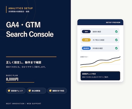 GA4・GTM・サーチコンソールを設定します 1サイトの基本3サービスを設定・動作確認 イメージ1