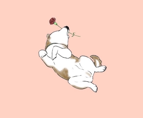 大切なペット様のイラスト壁紙作成します 1枚のお写真から壁紙としても1枚絵としても楽しめるイラストを イメージ1