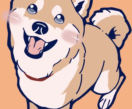 犬の似顔絵をシンプルで可愛く描きます イメージ1