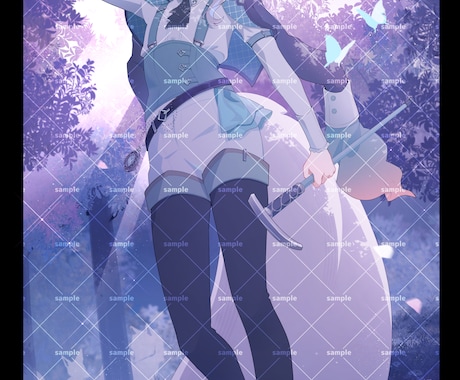 鮮やかな透明感【絵柄固定】します 配信等の活動を支えるイラストをお求めの方へ イメージ2