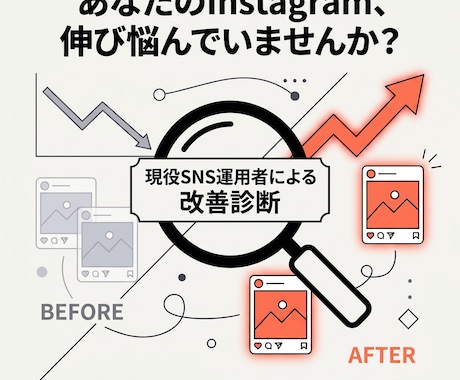 Instagramのアカウント改善点を診断します 【モニター価格】現役SNS運用者が診断します イメージ1
