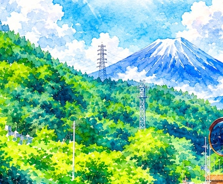 名前メッセージ入り世界で一つ富士山アート制作します 富士山の麓、山梨からあなたに癒しと幸運を！。 イメージ1