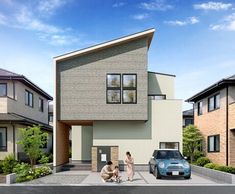 激安！高品質な住宅パースをスピーディにご提供します 【短納期対応・修正対応可能】コストを抑えたＣＧ高品質パース イメージ1