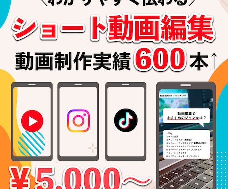 ショート動画を編集いたします お客様にわかりやすく伝わる動画編集をご提案いたします！ イメージ1