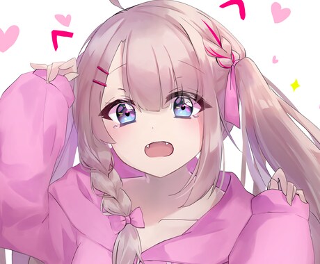 可愛い女の子のイラストを描きます 表情豊かでかわいい女の子が描けます。 イメージ2