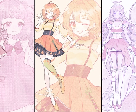 おしゃれで目を惹くイラスト描きます YouTubeや配信用サムネイル、返礼品、挿絵等ご相談下さい イメージ2