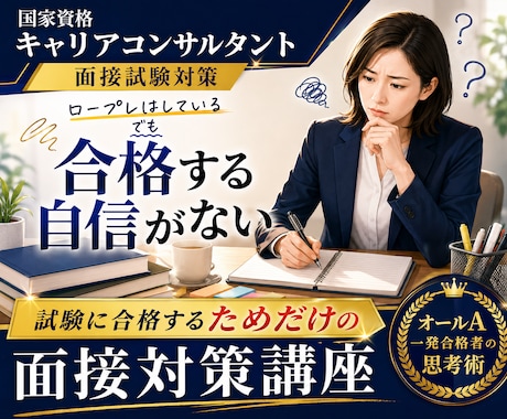 面接試験オールA一発合格の思考術、全て伝授します CCとして成長したい方は非推奨│試験合格するためだけの思考術 イメージ1
