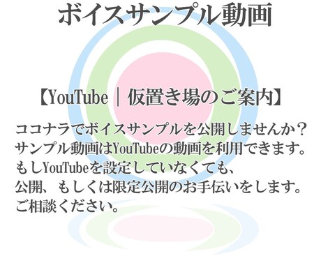 声優向け｜coconalaサンプル動画制作します 30秒のボイスサンプル動画をお作りします!! イメージ2
