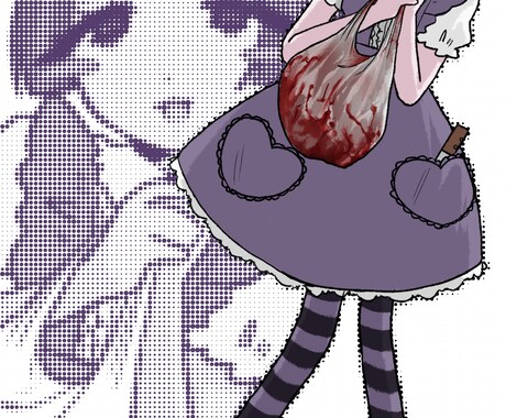 ダークでかわいい厚塗りイラストを描きます 幅広い絵柄で様々な可愛いに対応♪ イメージ2
