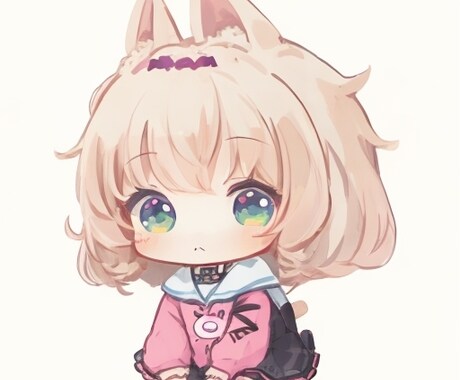 商用利用込み！即納！ミニキャラ承ります あなただけの可愛いキャラ作りませんか？ イメージ2