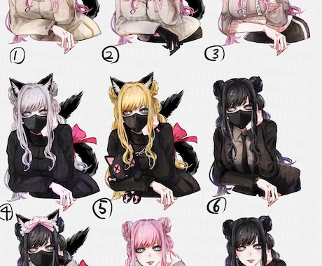 腰までの立ち絵描きます 動画内の立ち絵にピッタリです！ イメージ2