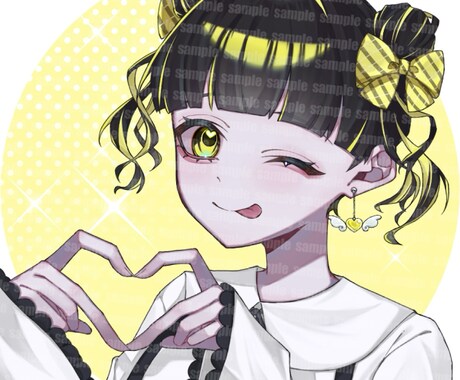 あなたのキャラのアイコンイラストを描きます 描き込み量のある塗りと立体的な赤み涙袋が特徴です イメージ2