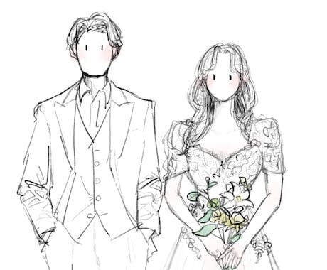 あなただけのシンプルなモノクロイラスト描きます かわいくてノスタルジック。シンプルだからかわいい。 イメージ2