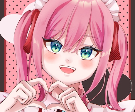おめめキラキラな可愛いアイコンを作成します ～クオリティ高い可愛いのSNSアイコンを提供します～ イメージ2