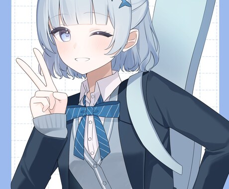 可愛い女の子のイラスト描きます 短期一週間で納品可能！(要相談) イメージ1