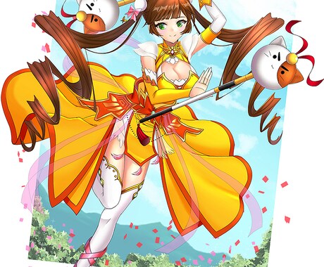 コミコミ‼色んなカワイイ女の子を描きます 魅力的で鮮やかな女の子たち‼多彩で綺麗なグラデーション イメージ2