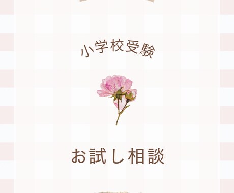 小学校受験のお悩み解決します 周りには話せない小学校受験のお悩み寄り添い聞きます！ イメージ1