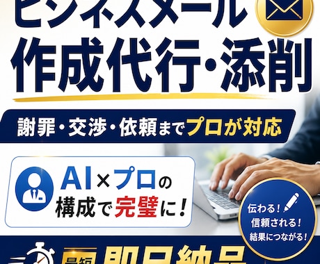 ビジネスメール作成・添削｜最短即日で仕上げます イメージ1