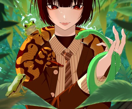 スピード納品！！綺麗で可愛い一枚絵を描きます 動画用、アイコン等、目を引くイラストを描きます！！ イメージ2