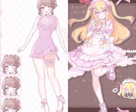 衣装デザインOK!立ち絵を制作します VTuberさんなどにおすすめです✨ イメージ1
