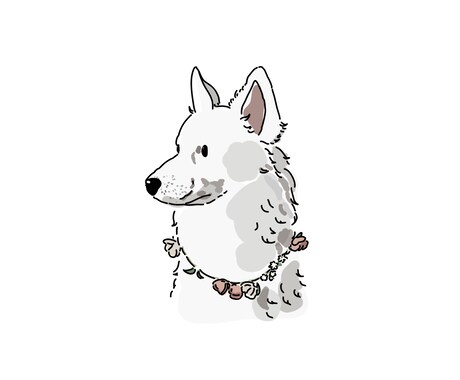 オシャレな北欧カラーでペットのイラストを描きます 先着10名様限定価格◎《24時間以内にお返事》 イメージ2