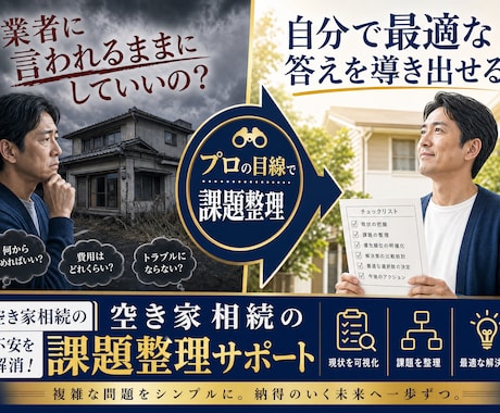 建築士監修　空き家相続の課題を整理します 一級建築士が監修。空き家に眠る「10の選択肢」を完全網羅。 イメージ2
