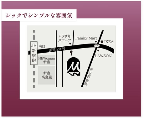 シンプルでイメージに合わせた地図をお作りします ご要望の世界観に合わせた地図デザインをお作りします イメージ2