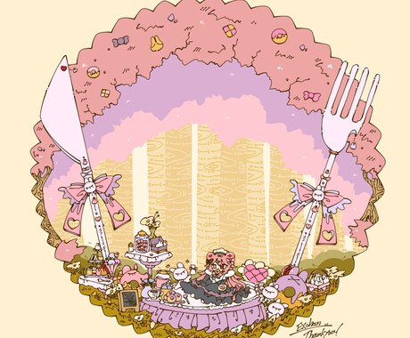 自然豊かな動物たちの日常をテーマに描きます 細かく描かれた温かいキャラクターの日常を描きます イメージ2