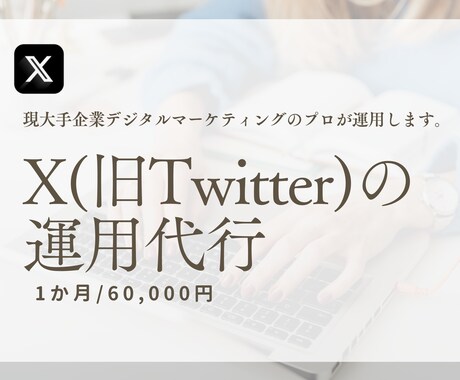 プロがX（旧Twitter）１か月運用代行します 現大手企業でデジタルマーケティングしているプロが運用します！ イメージ1