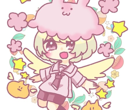 期間限定！可愛いデフォルメスタンプ作ります 【今だけ！】各種スタンプお試し16個フルセット！ イメージ1