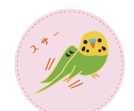かわいい小鳥ちゃんのイラストを描きます SNS用アイコンや挿絵に使える画像です イメージ2